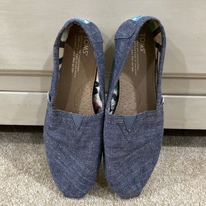 Tom’s denim chambray women’s shoes